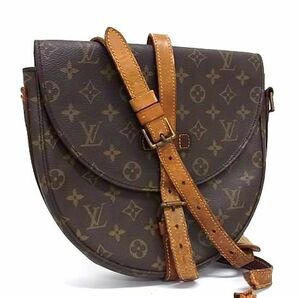 1円 LOUIS VUITTON ルイヴィトン M51232 モノグラム シャンティGM クロスボディ ショルダーバッグ 斜め掛けかばん ブラウン系 AW3952の画像1