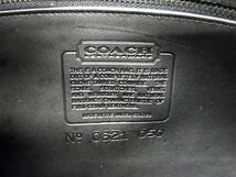 1円 COACH コーチ オールドコーチ ヴィンテージ USA アメリカ製 レザー ターンロック ショルダーバッグ レディース ブラック系 DA8171_画像6