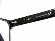 1円 ■美品■ GUCCI グッチ GG0274OJ 001 55□16-145 シェリーライン 度入り メガネ 眼鏡 めがね メンズ レディース ブラック系 FA3161_画像4