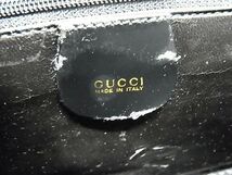 1円 ■美品■ GUCCI グッチ レザー クラッチバッグ セカンドバッグ レディース メンズ ブラック系 CC2370_画像5