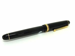 1円 ■美品■ PILOT パイロット カスタム74 ペン先 14K 585 14金 万年筆 文房具 筆記用具 メンズ ブラック系×ゴールド系 AX4435