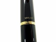 1円 ■極美品■ SAILOR セーラー ペン先 24K 24金 万年筆 筆記用具 文房具 ステーショナリー ブラック系×ゴールド系 AX5159_画像5