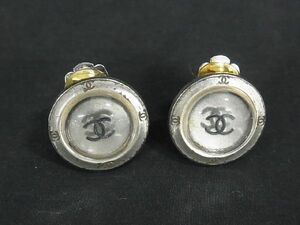 1円 CHANEL シャネル ココマーク クリップ式 イヤリング アクセサリー レディース シルバー系 EA2006