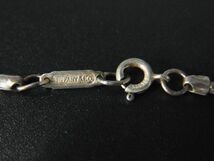 1円 TIFFANY＆Co ティファニー 1837 ナローバー SV925 ネックレス ペンダント アクセサリー レディース シルバー系 AS4217_画像3