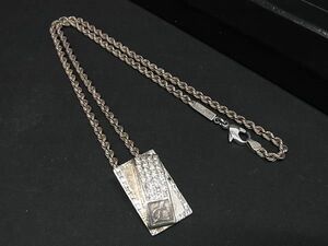 1円 Leda SILMA レダシルマ ヴァンドルディ Ge×Ag ダイヤモンド 0.67ct ネックレス ペンダント アクセサリー シルバー系 AV8321