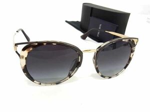 1円 ■美品■ PRADA プラダ UAO-5D1 サングラス メガネ 眼鏡 レディース ブラウン系×ゴールド系 FA2532