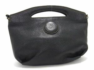 1円 ■美品■ GIVENCHY ジバンシィ ヴィンテージ レザー ハンドバッグ トート レディース ブラック系 CD1503