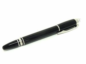 1円 ■極美品■ MONT BLANC モンブラン キャップ式 ボールペン 筆記用具 文房具 ステーショナリー ブラック系×シルバー系 AX4972