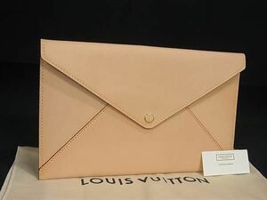 1円 ■極美品■ LOUIS VUITTON ルイヴィトン R98930 エンベロップトラベル クラッチバッグ セカンドバッグ レディース ベージュ系 FC1055