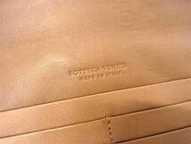 1円 ■美品■ BOTTEGA VENETA ボッテガヴェネタ イントレチャート レザー 二つ折り 長財布 ウォレット 札入れ 小銭入れ ブラウン系 FC0727_画像6