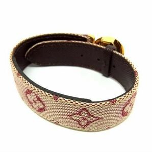 1円 ■美品■ LOUIS VUITTON ルイヴィトン M64459 モノグラムミニ グッドラックブレス ブレスレット アクセサリー レッド系 AX4737の画像2