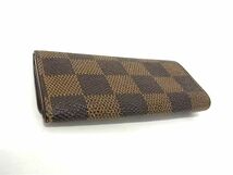 1円 LOUIS VUITTON ルイヴィトン N62631 ダミエ ミュルティクレ4 4連 キーケース 鍵入れ レディース メンズ ブラウン系 FA3272_画像2