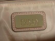 1円 ■美品■ FURLA フルラ レザー 2WAY トートバッグ ハンドバッグ ショルダー 斜め掛けかばん レディース サーモンピンク系 FC1456_画像6