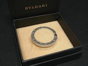 1円 ■美品■ BVLGARI ブルガリブルガリ SV925 キーリング ペンダントトップ ネックレストップ アクセサリー メンズ シルバー系 DA8046