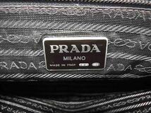 1円 PRADA プラダ レザー トートバッグ ハンドバッグ レディース メンズ ブラウン系 BG7580_画像6