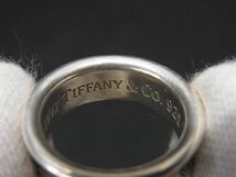 1円 TIFFANY＆Co ティファニー 1837 ナロー SV925 リング 指輪 アクセサリー 約8号 レディース シルバー系 AQ6259_画像4