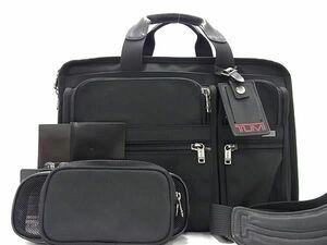 1円 ■美品■ TUMI トゥミ 26041D4 ナイロンキャンバス 2WAY ビジネスバッグ ハンドバッグ ショルダー メンズ ブラック系 AV7406