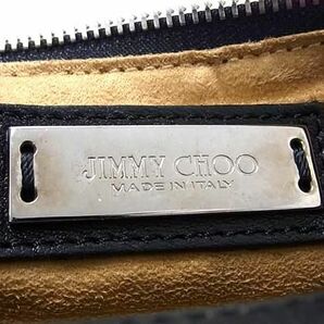 1円 JIMMY CHOO ジミーチュウ ステラ スタースタッズ レザー 2WAY ハンドバッグ ショルダー 斜め掛けかばん レディース ブラック系 AV7388の画像6