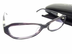 1円 ■美品■ GUCCI グッチ 9043J 度入り メガネ 眼鏡 レディース ブラック系 BK0266