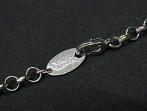 1円 Vivienne Westwood ヴィヴィアンウエストウッド タイニーオーブ ラインストーン ネックレス アクセサリー シルバー系 BK0340_画像3