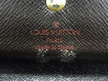 1円 LOUIS VUITTON ルイヴィトン N61725 ダミエ ポシェットポルトモネクレディ 二つ折り 長財布 ウォレット ブラウン系 FC1021_画像6