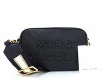 1円 ■美品■ MARC JACOBS マークジェイコブス レザー クロスボディ ワンショルダーバッグ レディース ブラック系 FC1586_画像1