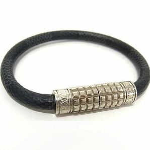 1円 ■極美品■ LOUIS VUITTON ヴィトン M6626E ダミエグラフィット ブラスレ ディジット ブレスレット アクセサリー ブラック系 FC1560の画像1