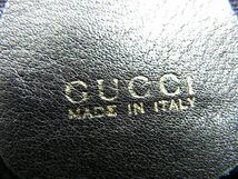 1円 GUCCI グッチ 003・2058・0016 バンブー レザー リュックサック バックパック デイパック レディース ブラック系 CD1828_画像6