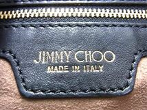 1円 ■美品■ JIMMY CHOO ジミーチュウ スタースタッズ レザー ハンドバッグ ショルダー トート レディース ブラック系×ピンク系 FC1955_画像6