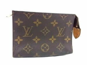 1円 ■美品■ LOUIS VUITTON ルイヴィトン M47546 モノグラム ポッシュ トワレット15 メイクポーチ マルチケース ブラウン系 BK0586