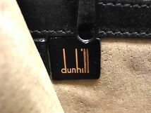 1円 ■美品■ dunhill ダンヒル レザー ダイヤルロック式 セカンドバッグ クラッチバッグ メンズ ブラック系 BK0610_画像6