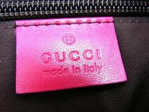 1円 ■極美品■ GUCCI グッチ 201446 204991 GG柄 PVC×レザー クロスボディ ショルダーバッグ レディース ピンク系 FB0013_画像6