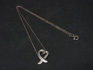 1円 TIFFANY＆Co ティファニー パロマピカソ ラビングハート SV925 ネックレス ペンダント アクセサリー シルバー系 AP7446