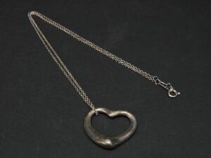 1円 TIFFANY＆Co ティファニー エルサペレッティ オープンハート SV925 ネックレス アクセサリー レディース シルバー系 AP7940