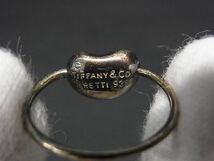 1円 TIFFANY＆Co ティファニー エルサペレッティ ビーン SV925 リング 指輪 アクセサリー 約8号 レディース シルバー系 AP7495_画像4