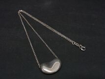 1円 TIFFANY＆Co ティファニー エルサペレッティ ビーン SV925 ネックレス ペンダント アクセサリー レディース シルバー系 AS1732_画像1