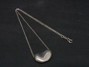 1円 TIFFANY＆Co ティファニー エルサペレッティ ビーン SV925 ネックレス ペンダント アクセサリー レディース シルバー系 AS1732