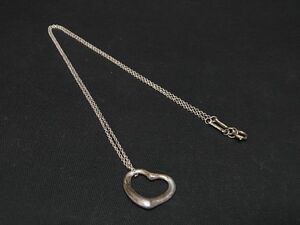 1円 TIFFANY＆Co ティファニー エルサペレッティ オープンハート SV925 ネックレス アクセサリー レディース シルバー系 AR6485