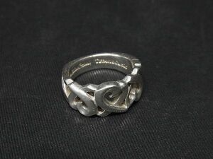 1円 ■美品■ TIFFANY＆Co ティファニー パロマピカソ トリプルラビングハート SV925 リング 指輪 アクセサリー 約7号 シルバー系 AR5843