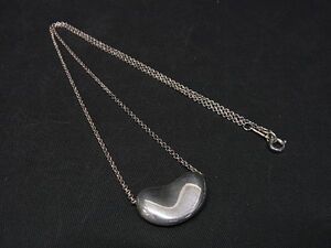 1円 TIFFANY＆Co ティファニー エルサペレッティ ビーンビッグ SV925 ネックレス ペンダント アクセサリー シルバー系 AR6207