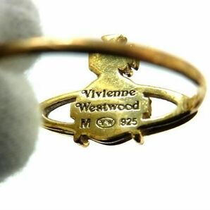 1円 Vivienne Westwood ヴィヴィアンウエストウッド オーブ SV925 リング 指輪 アクセサリー 表記サイズ M 約11号 ゴールド系 AV7907の画像4