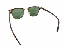 1円 ■極美品■ Ray-Ban レイバン RB 3016 CLUBMASTER W0366 51□21 145 べっ甲調 サングラス メガネ 眼鏡 レディース ブラウン系 AX4919_画像2