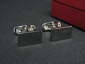 1円 ■新品同様■ Salvatore Ferragamo フェラガモ カフスボタン カフリンクス アクセサリー ビジネス 紳士 メンズ シルバー系 AX4485