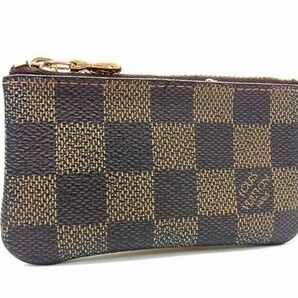 1円 LOUIS VUITTON ルイヴィトン N62658 ダミエ ポシェット クレ コインケース コインパース 小銭入れ ブラウン系 FA2395の画像1