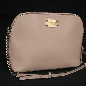 1円 ■美品■ MICHAEL KORS マイケルコース レザー クロスボディ ショルダーバッグ 斜め掛けかばん レディース ピンク系 FC1305の画像1