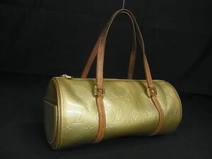 1円 LOUIS VUITTON ルイヴィトン M91130 モノグラムヴェルニ ベッドフォード ハンドバッグ トート グリ ライトグリーン系 BF6787