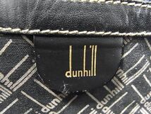 1円 dunhill ダンヒル レザー ボストンバッグ ハンドバッグ トラベルバッグ メンズ ブラック系 BF6910_画像6