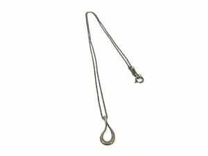 1円 TIFFANY＆Co ティファニー エルサペレッティ オープンティアドロップ SV925 ネックレス アクセサリー シルバー系 AT9650