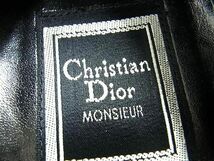 1円 ■極美品■ ChristianDior ディオール CD249 パテントレザー リボン ローファー 表記サイズ43(約26.5cm) 靴 シューズ メンズ BJ0771_画像5