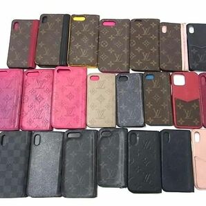 1円 LOUIS VUITTON ルイヴィトン フォリオ バンパー iPhoneX/Xs/8Plus/7Plus/12/12Pro等 アイフォンケース 22点セット まとめ売り DA6842の画像1